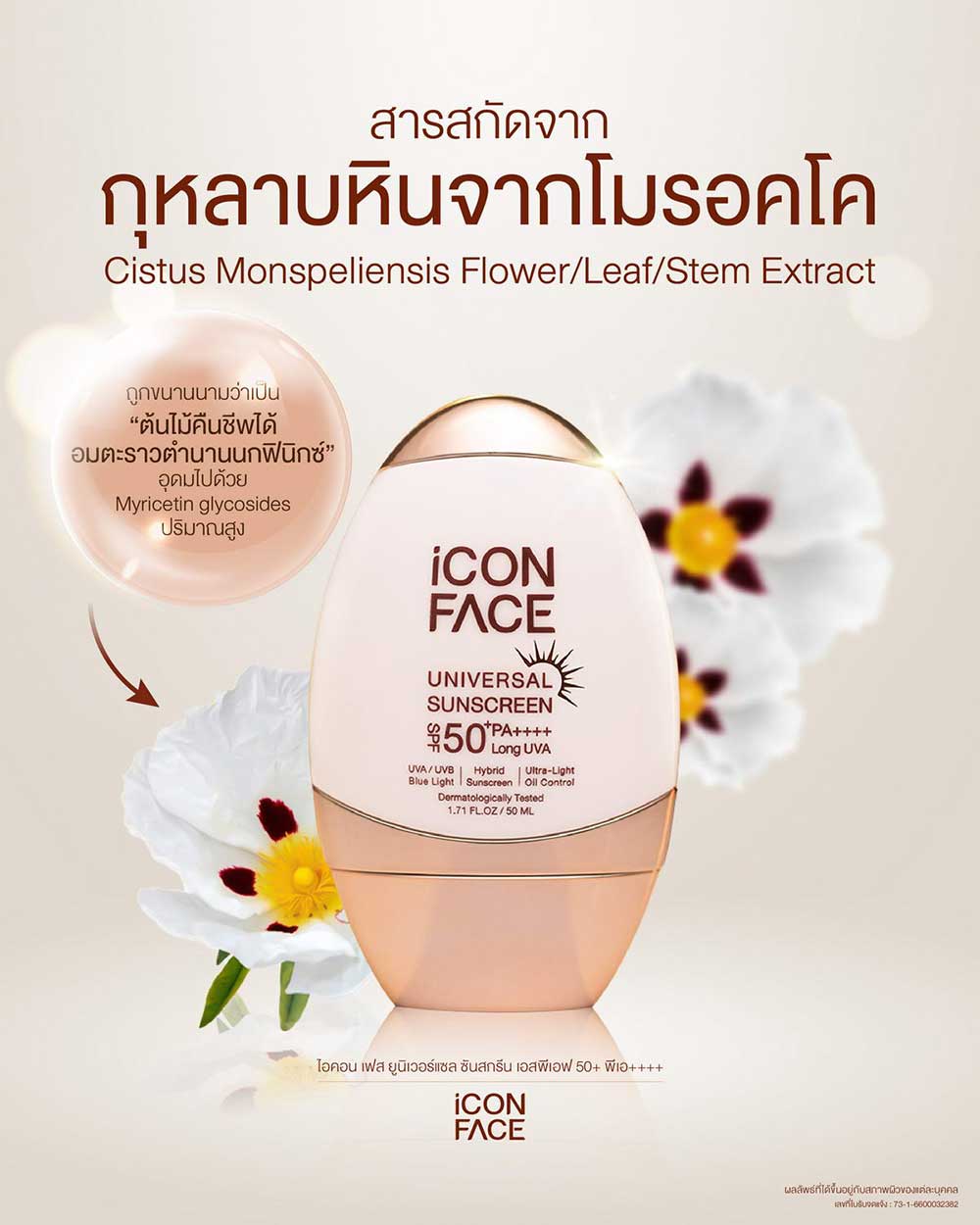 iCon Face Universal Sunscreen SPF 50+ PA++++ Sunscreen Icon Face