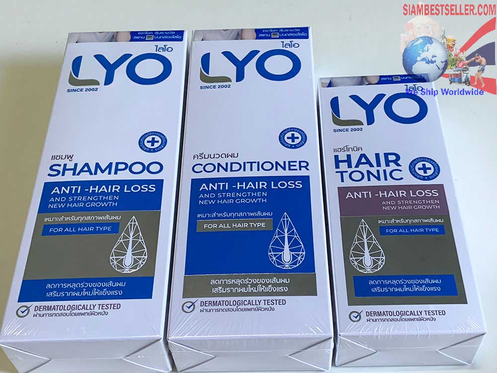 Shipped Package:  Shampoo-Conditioner-Tonic-Lyo-Set Reduce Hair Falling Speed Up www.siambestseller.com Image 5