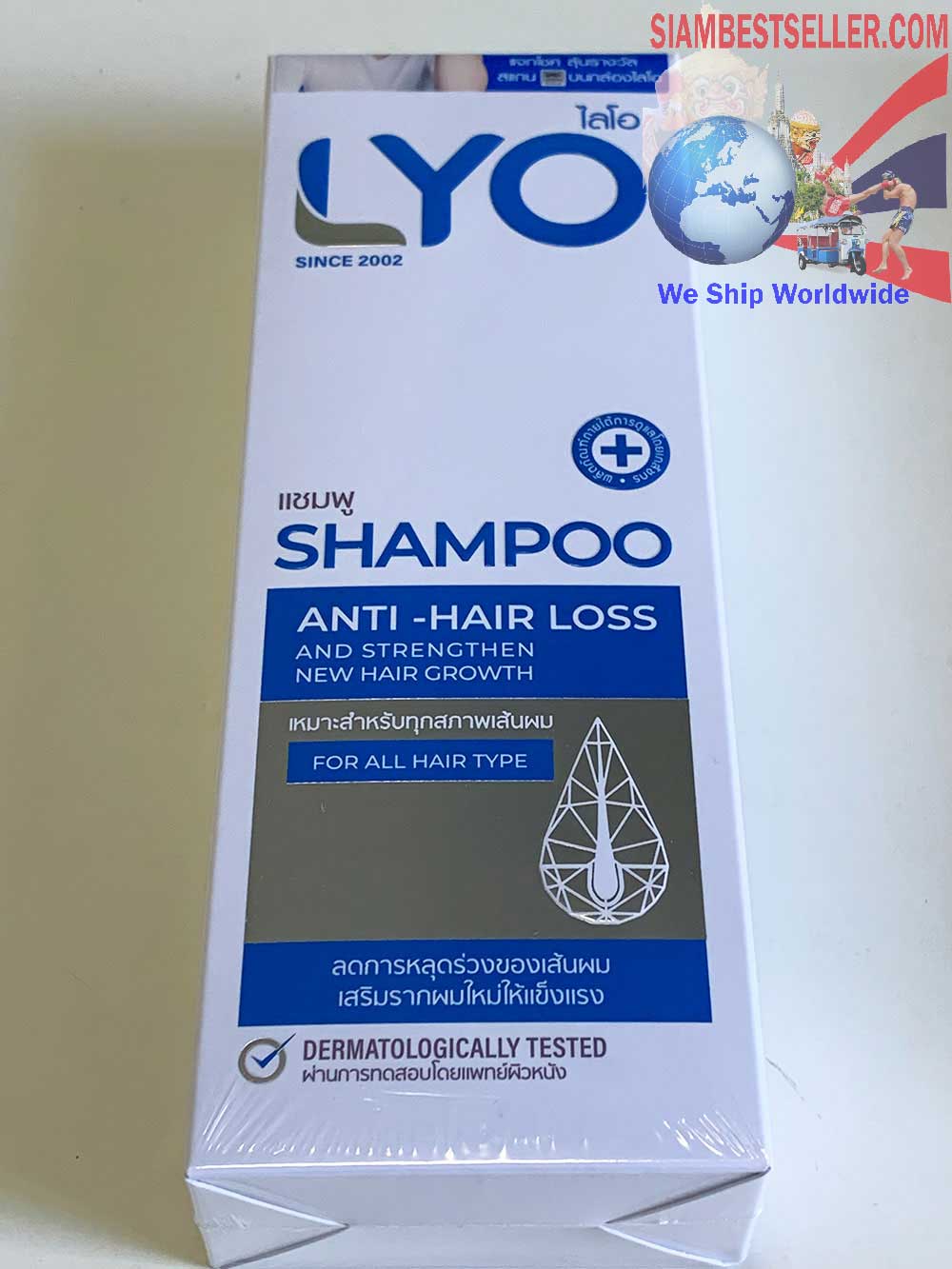 Shipped Package:  Shampoo-Conditioner-Tonic-Lyo-Set Reduce Hair Falling Speed Up www.siambestseller.com Image 6