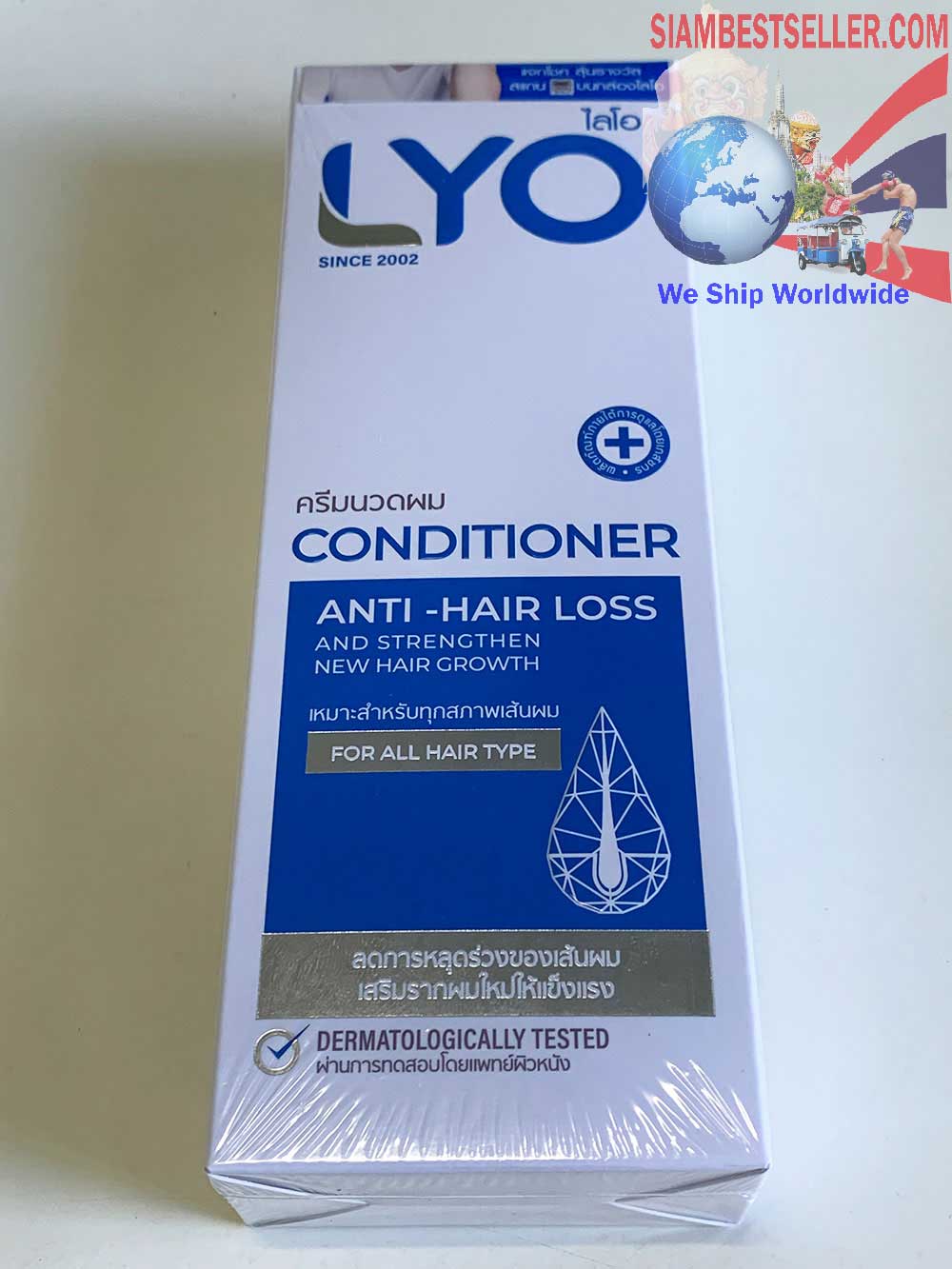 Shipped Package:  Shampoo-Conditioner-Tonic-Lyo-Set Reduce Hair Falling Speed Up www.siambestseller.com Image 9